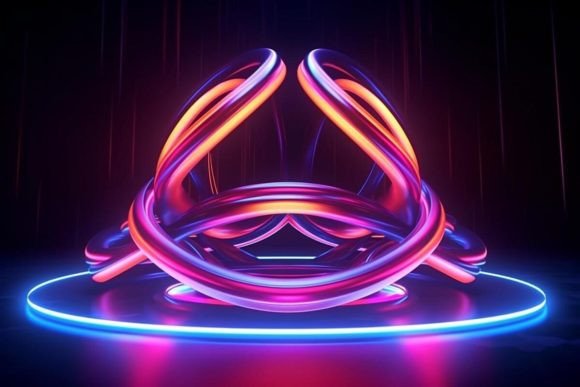 Download Futuristic Background Neon Effects Dark - Neon effects Collection