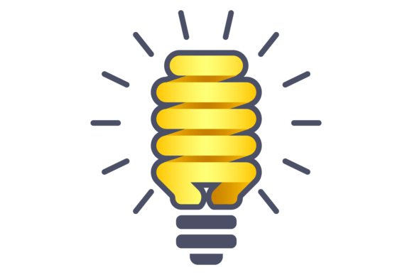 Download Fluorescent Lamp Icon. Yellow Shining Li - Fluorescent Collection