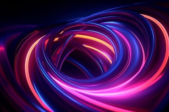 Download Neon Artwork Tunnel Colorful - Colorful Collection